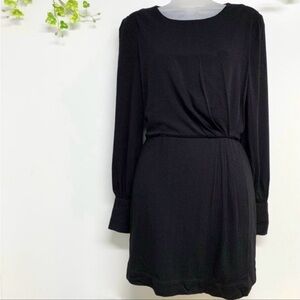 Sanctuary size small little black dress, long sleeves, open back